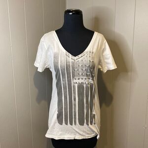 Oakley Medium V Neck T Shirt Graphic Print